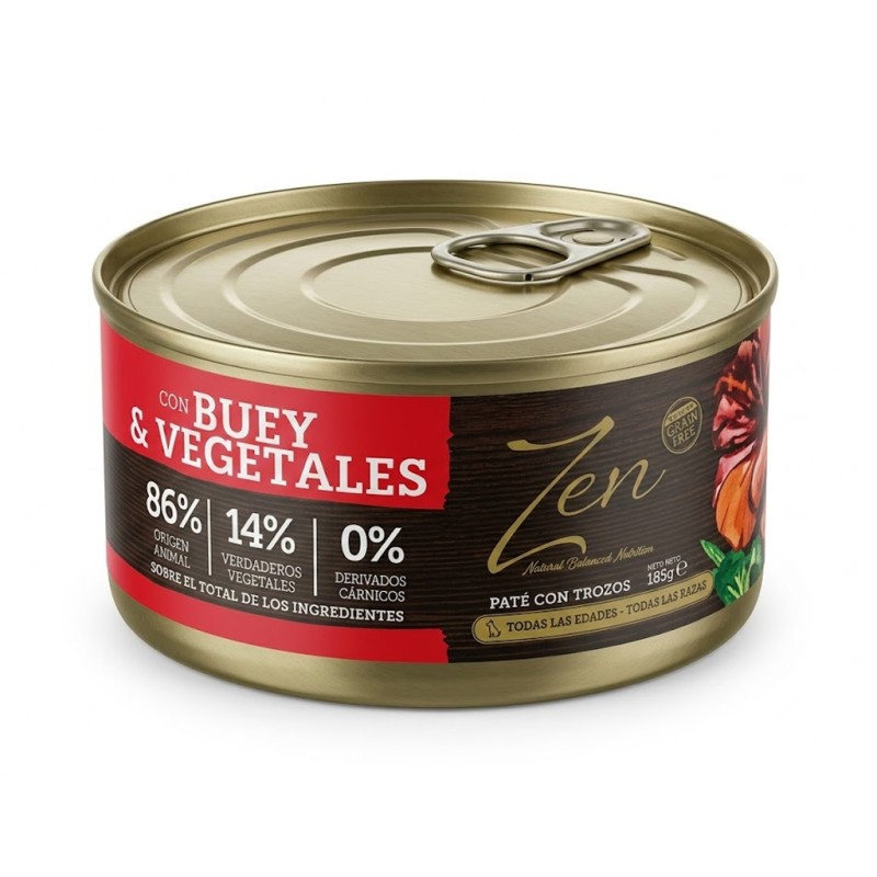 ZEN PATÉ 185G BUEY VEGETALES imagen 1