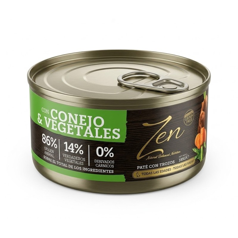 ZEN PATÉ 185G CONEJO VEGETALES imagen 1