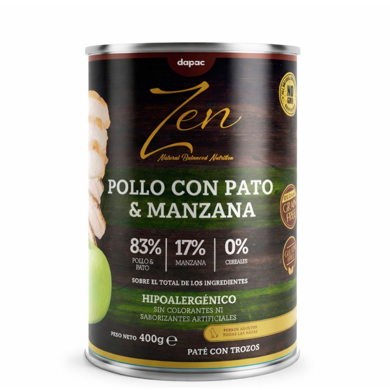 ZEN PATÉ POLLO CON PATO Y MANZANA 400 imagen 1