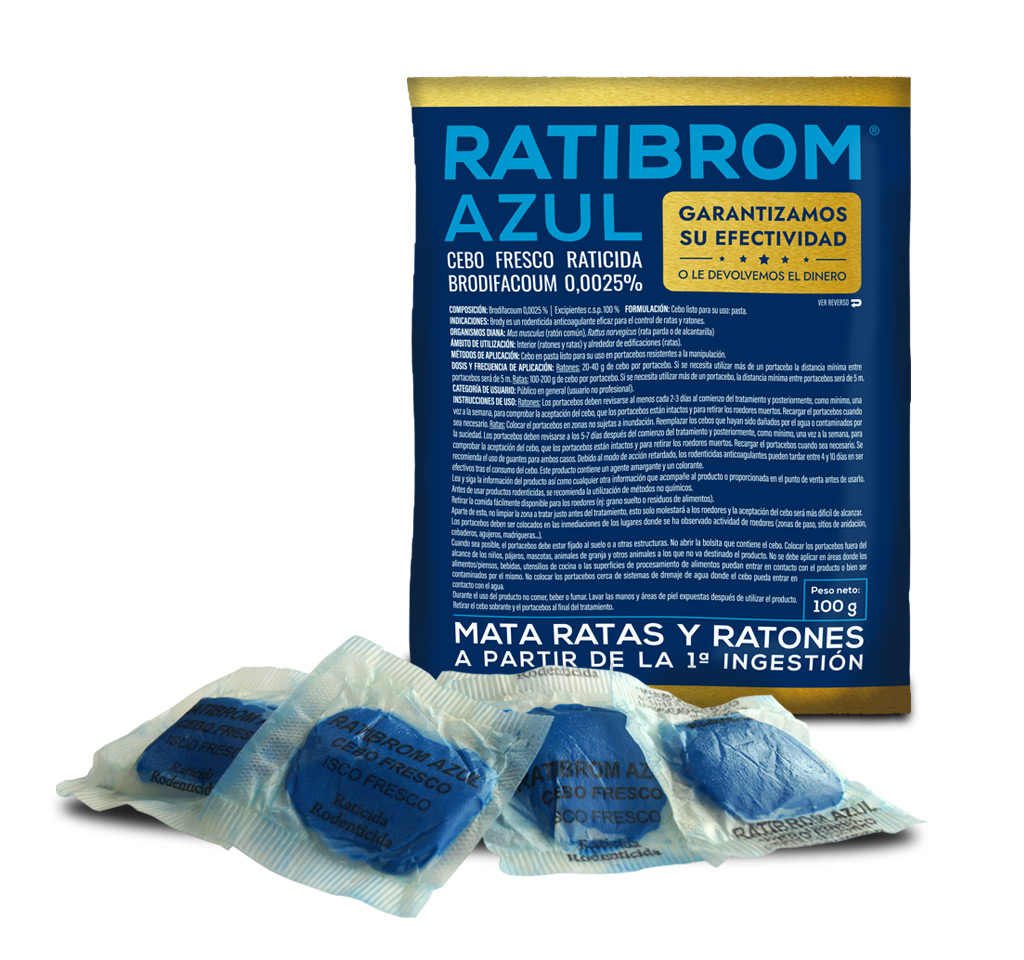 CEBO FRESCO AZUL RATIBROM GARANTÍA 150GR imagen 2