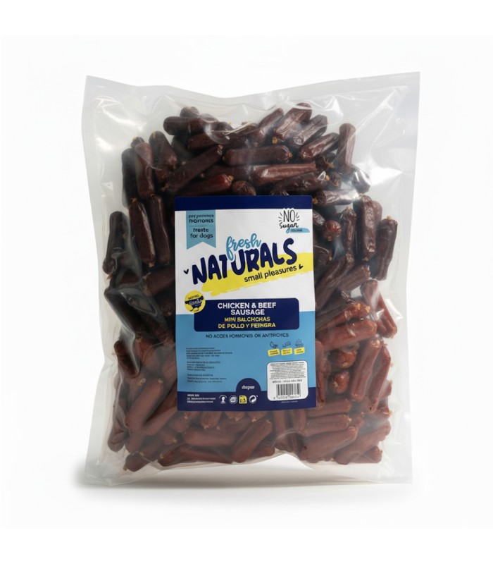 FRESH NATURAL SALCHICHAS POLLO TERNERA 3KG imagen 2