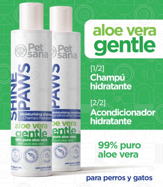 SHINE PAWS ALOE CHAMPU 300 imagen 3