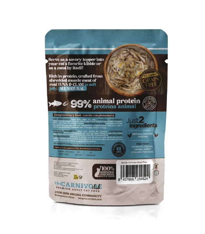 POUCHES TENDER ZEN ATÚN Y ALMEJAS imagen 2